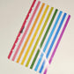 Bold Rainbow Vertical Stripe Dashboard A6