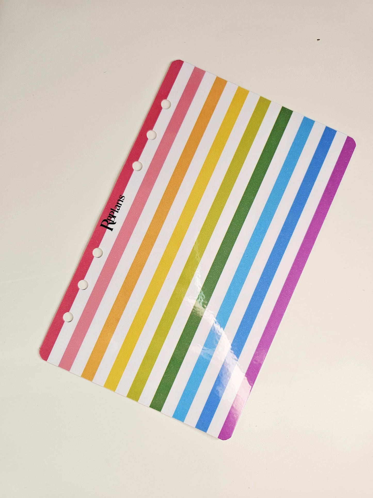Bold Rainbow Vertical Stripe Dashboard A6