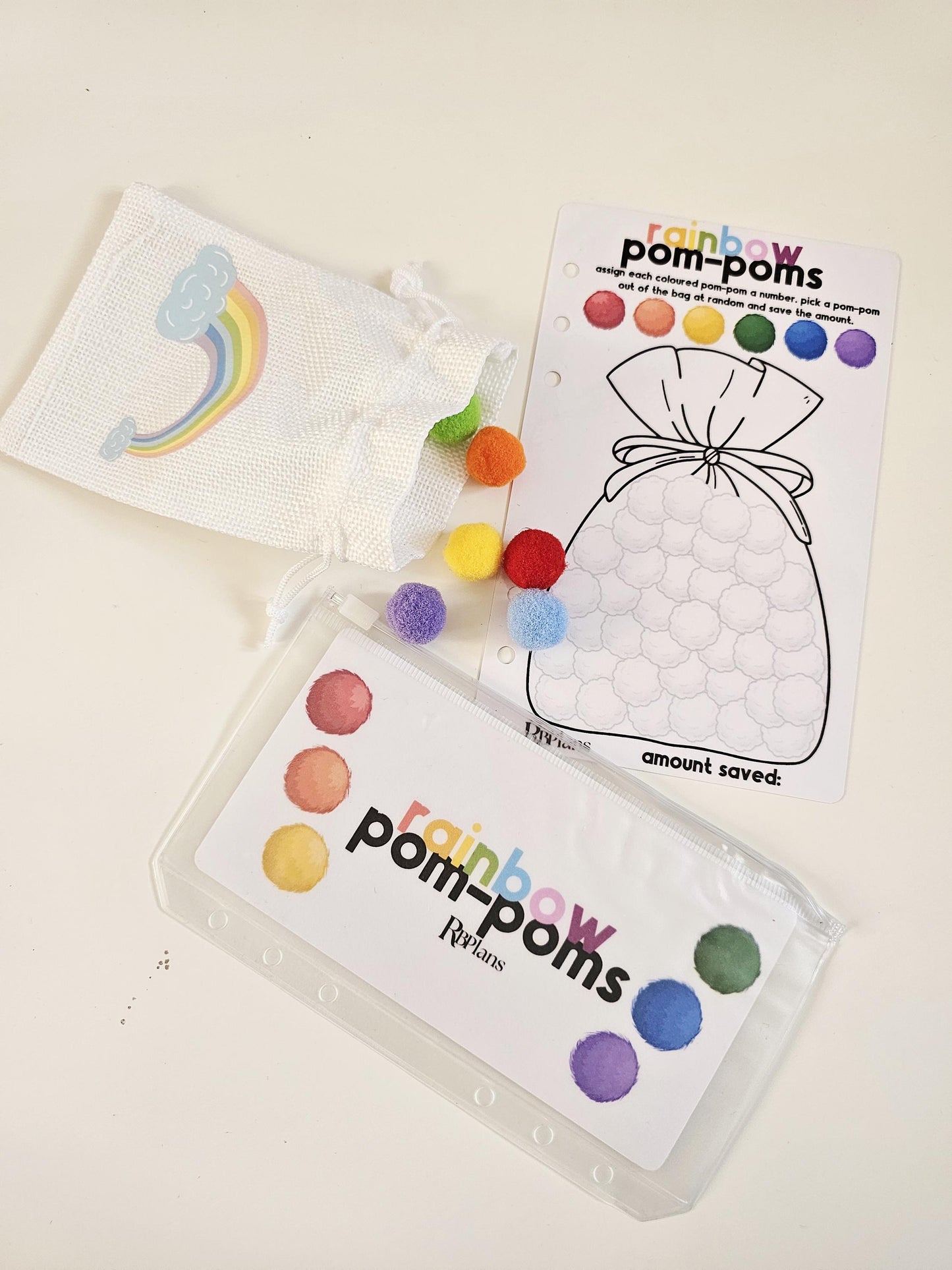 Rainbow Pom Poms