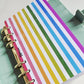 Bold Rainbow Vertical Stripe Dashboard A6