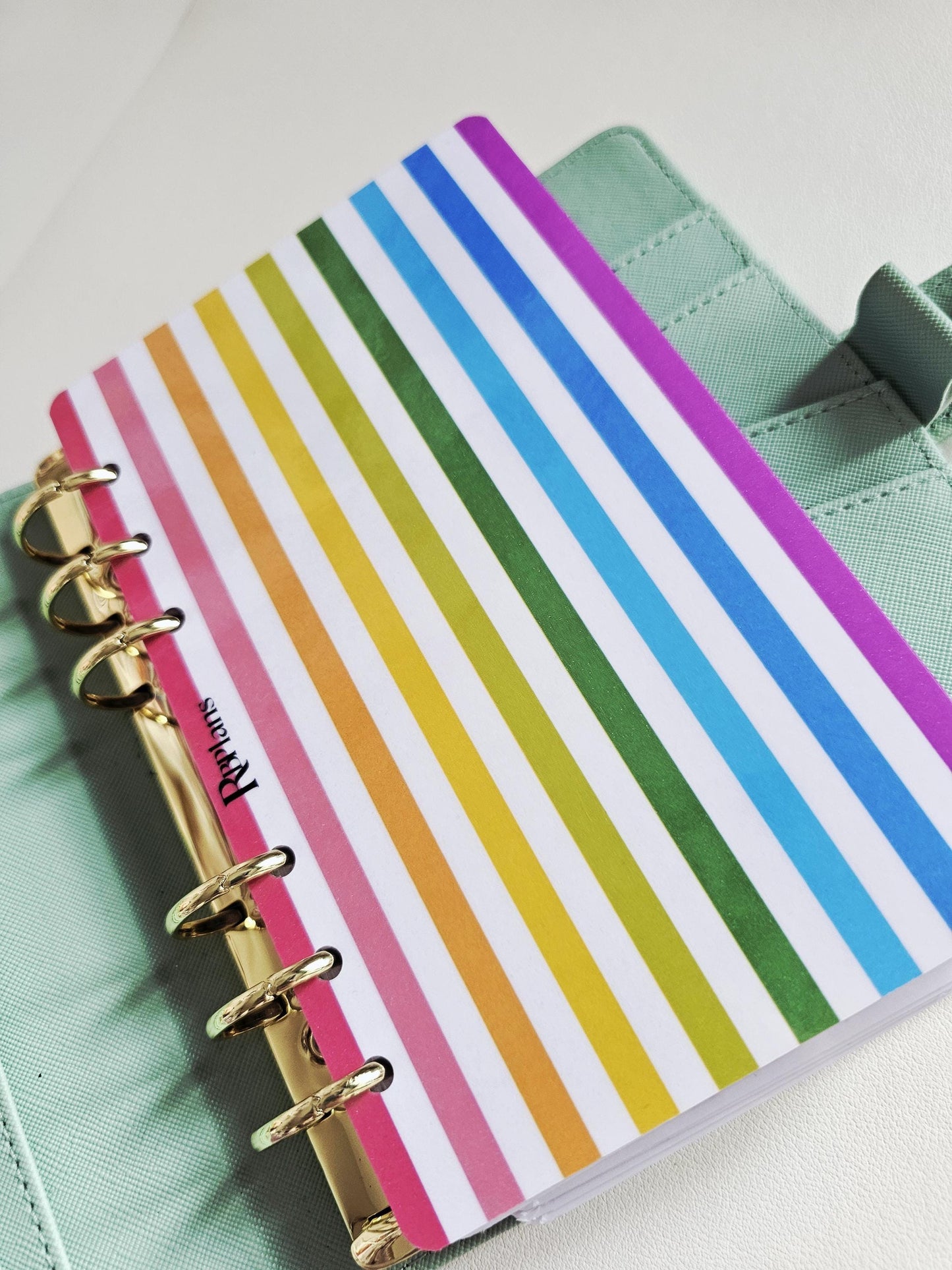 Bold Rainbow Vertical Stripe Dashboard A6