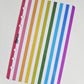 Bold Rainbow Vertical Stripe Dashboard A6