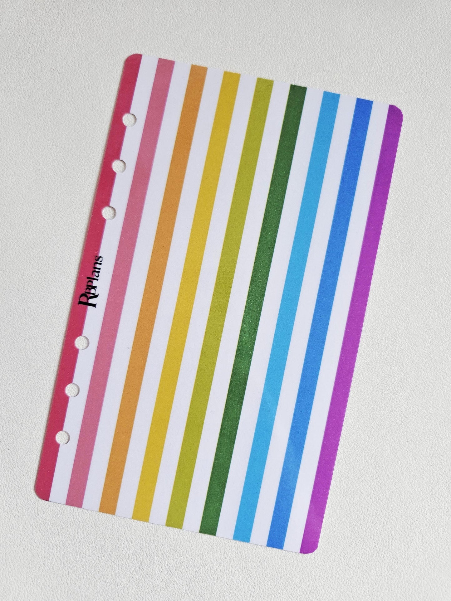 Bold Rainbow Vertical Stripe Dashboard A6