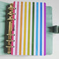 Bold Rainbow Vertical Stripe Dashboard A6