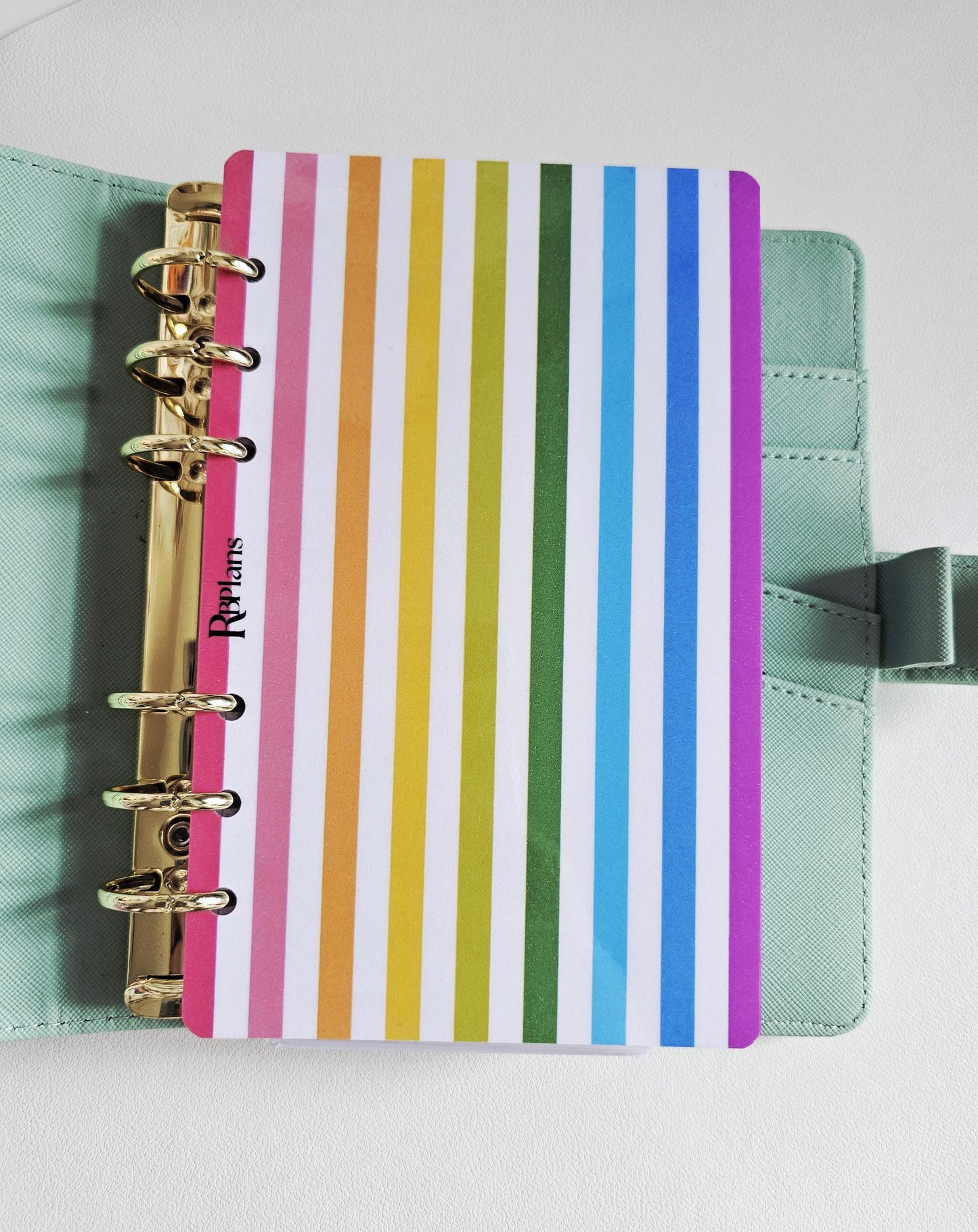 Bold Rainbow Vertical Stripe Dashboard A6