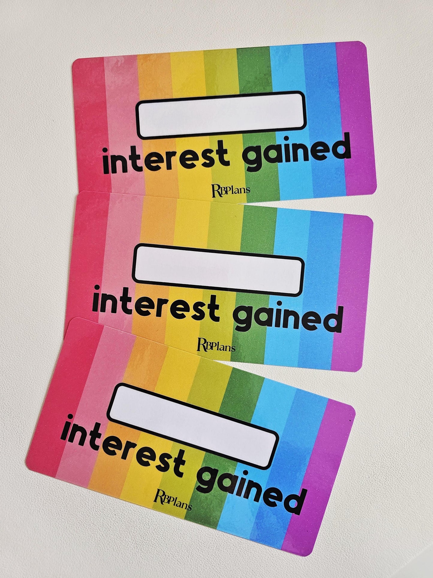 Interest Gained Placeholders