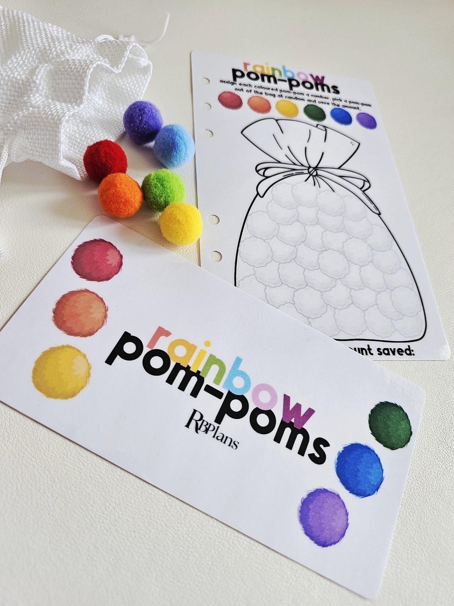 Rainbow Pom Poms