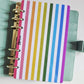 Bold Rainbow Vertical Stripe Dashboard A6