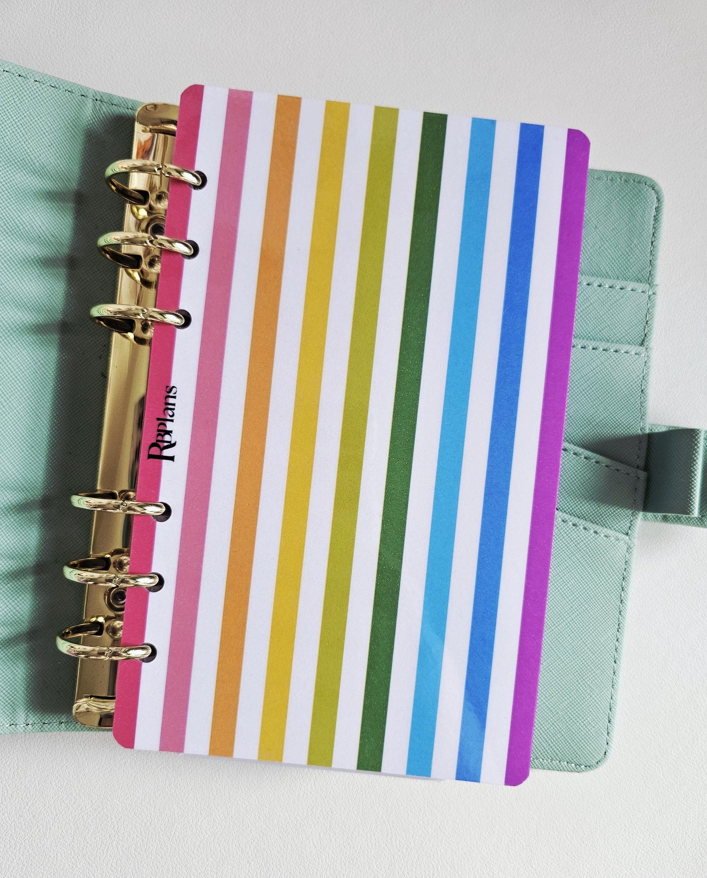 Bold Rainbow Vertical Stripe Dashboard A6