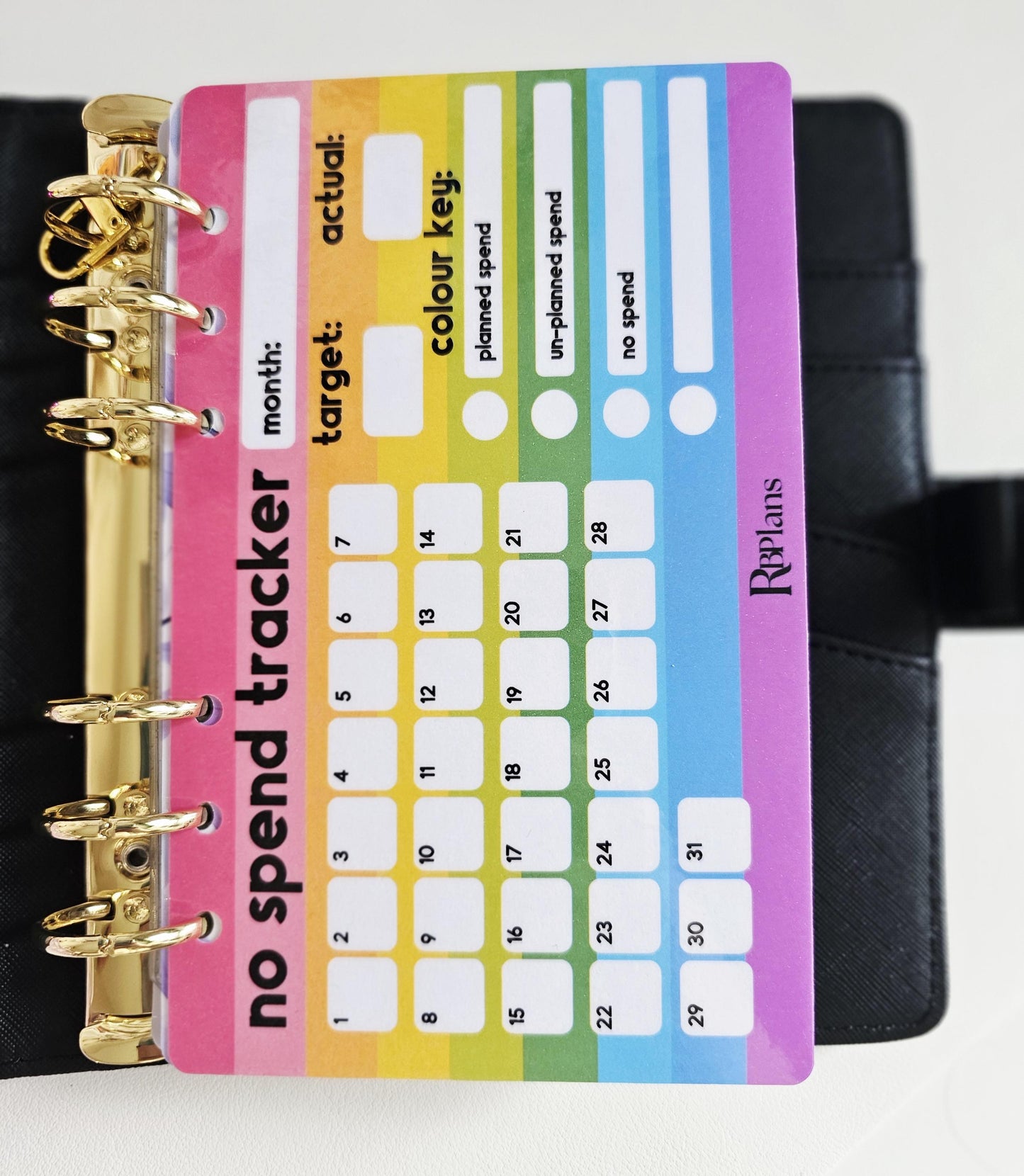 No Spend Tracker Dashboard A6
