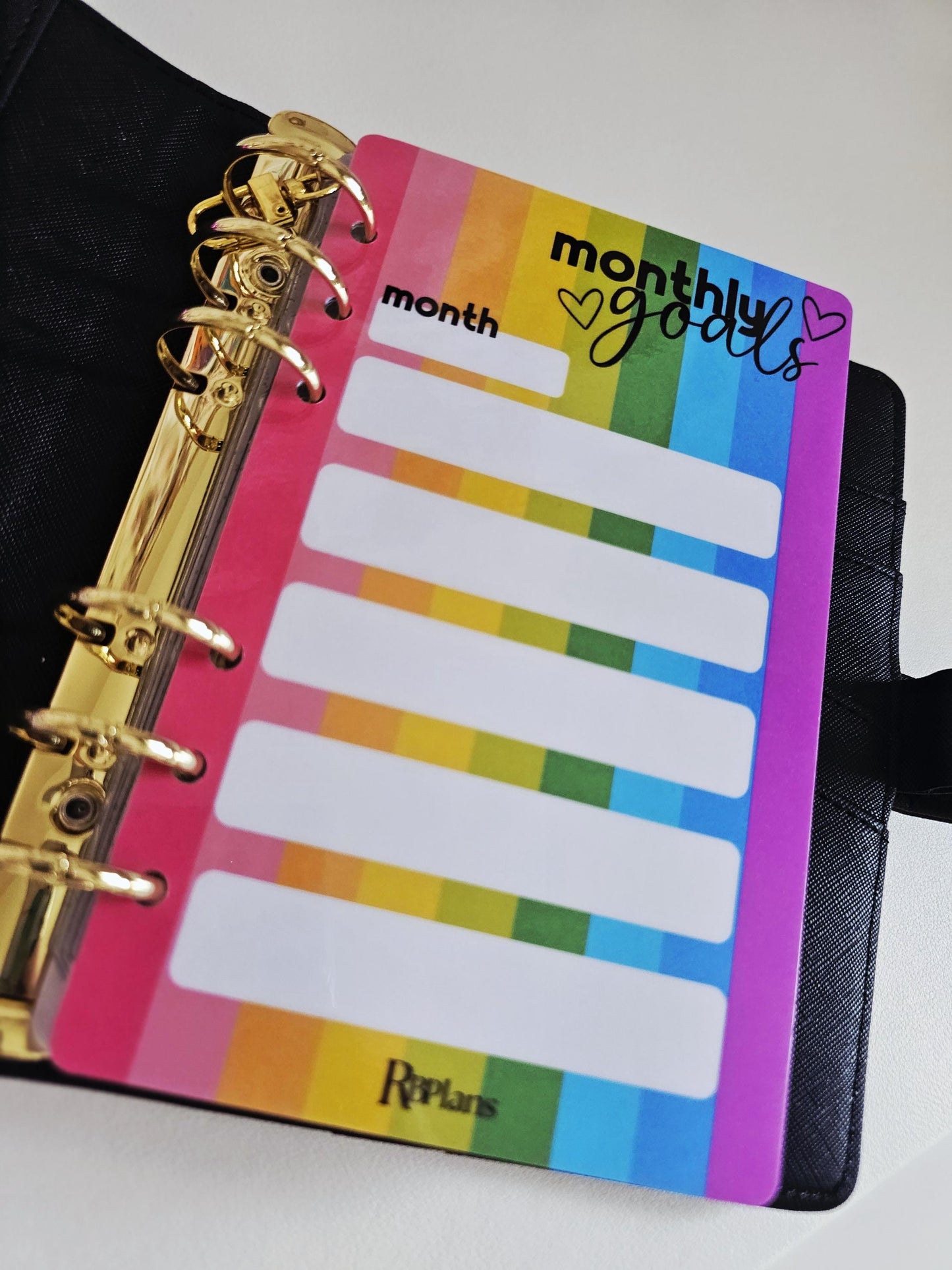 Monthly Goals Dashboard A6