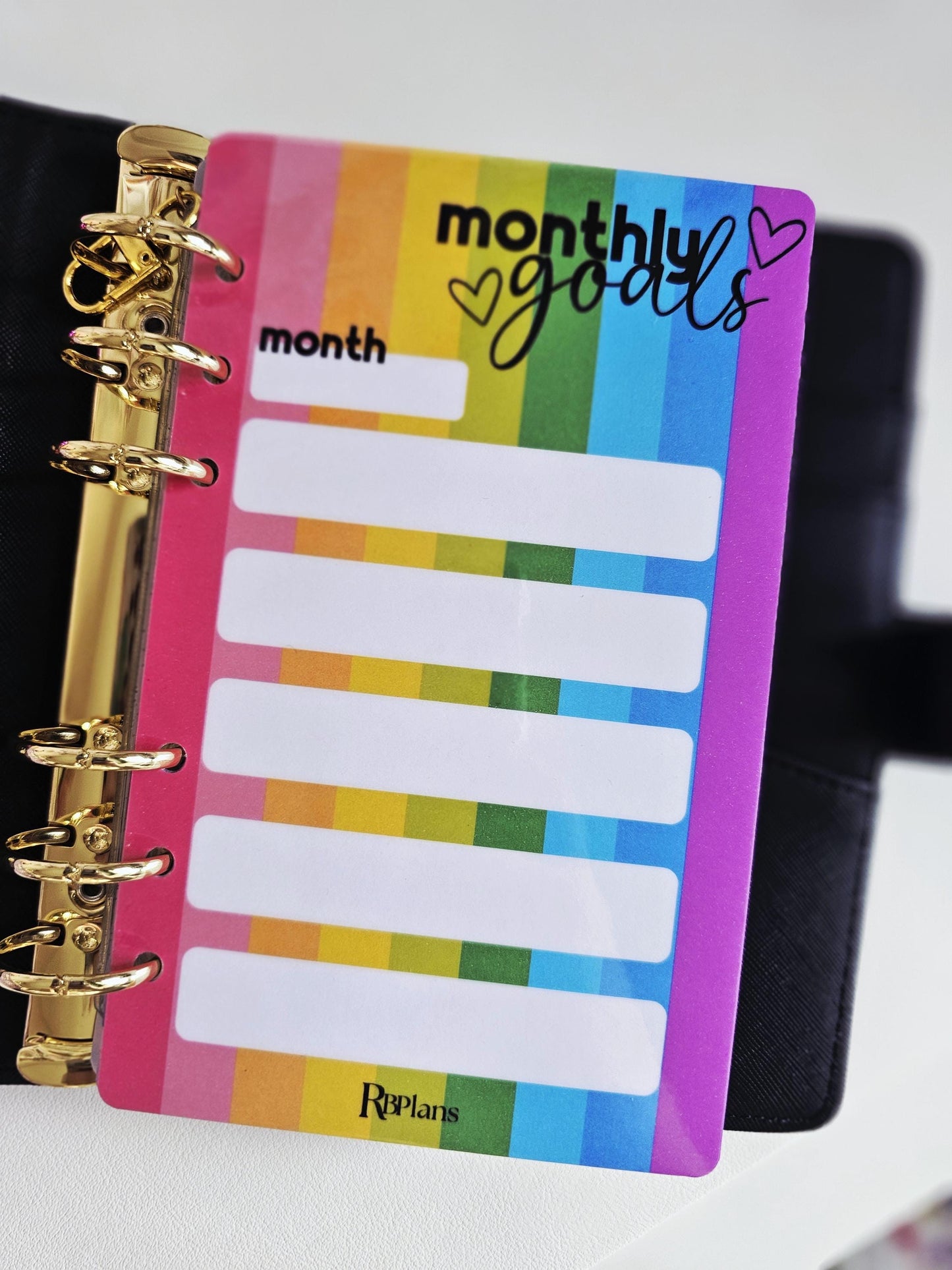 Monthly Goals Dashboard A6