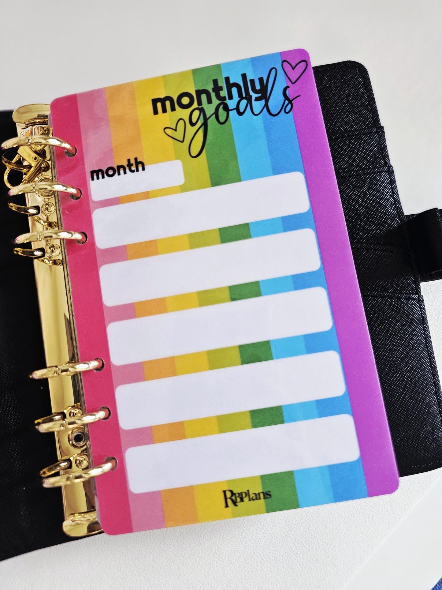 Monthly Goals Dashboard A6