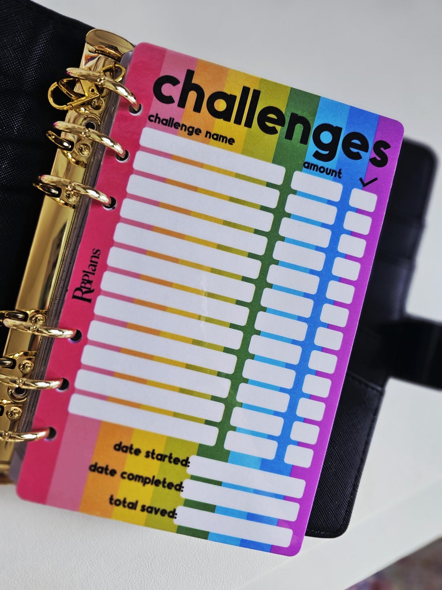 Challenge Checklist Dashboard A6