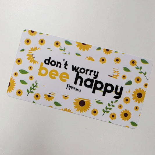 Dont Worry Bee Happy Envelope Insert