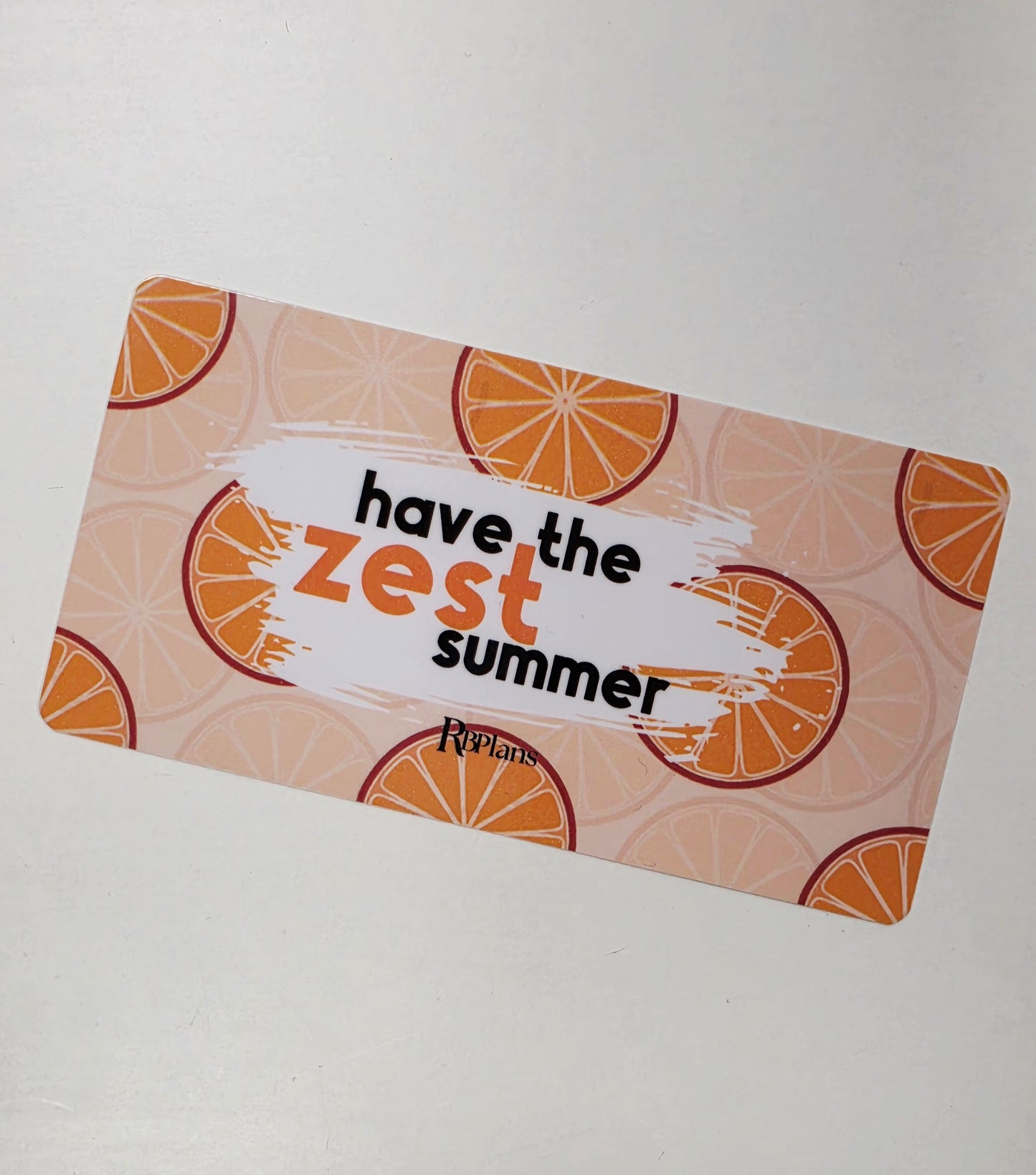 Have The Zest Summer Envelope Insert