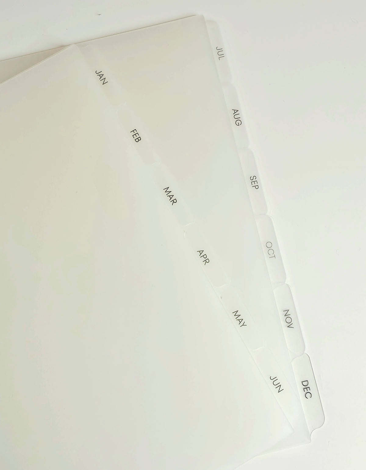 Monthly Frosted Dividers