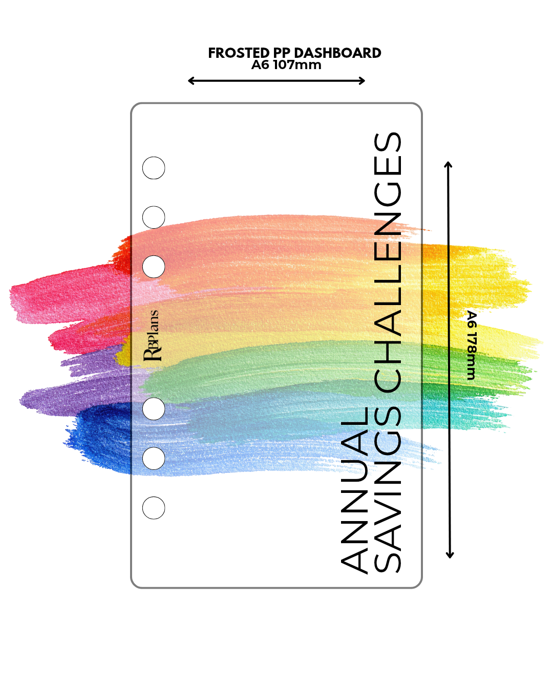 Annual Savings Challenges Frosted Dashboard A6
