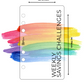 Weekly Savings Challenges Frosted Dashboard A6