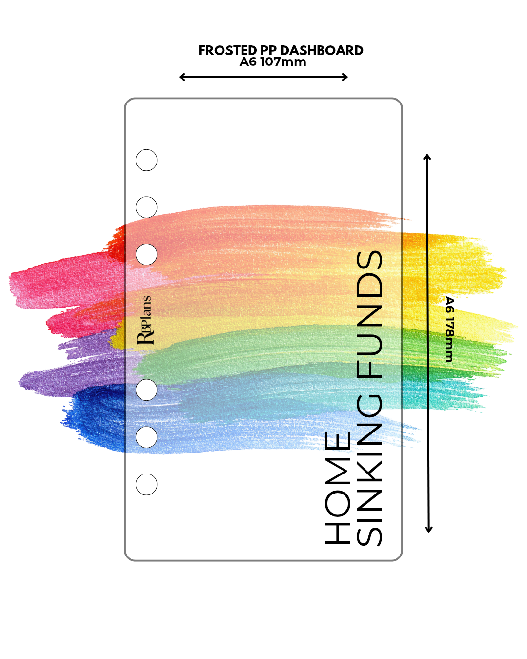 Home Sinking Funds Frosted Dashboard A6